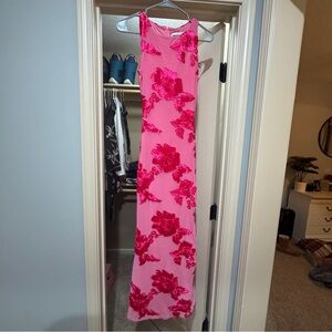Princess Polly Vibrant Pink Floral Maxi Dress